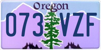 OR license plate 073VZF