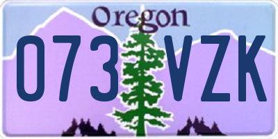 OR license plate 073VZK