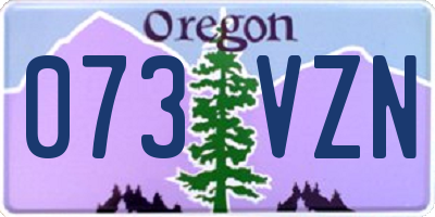OR license plate 073VZN
