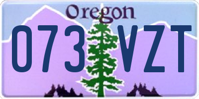 OR license plate 073VZT
