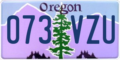 OR license plate 073VZU