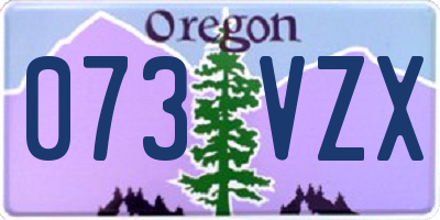OR license plate 073VZX