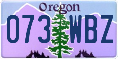 OR license plate 073WBZ