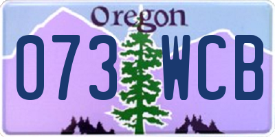 OR license plate 073WCB
