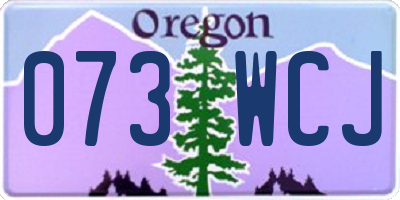 OR license plate 073WCJ