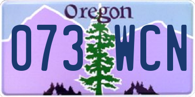 OR license plate 073WCN