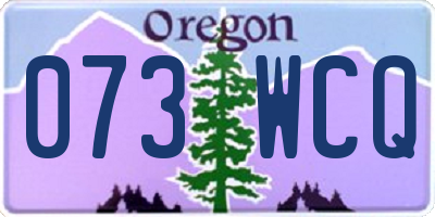 OR license plate 073WCQ