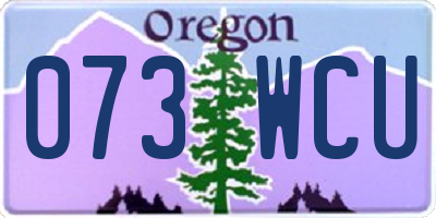 OR license plate 073WCU