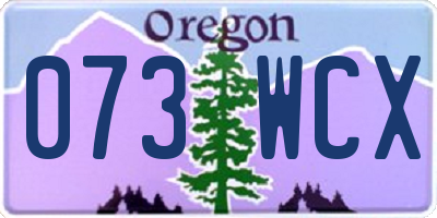 OR license plate 073WCX