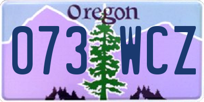 OR license plate 073WCZ