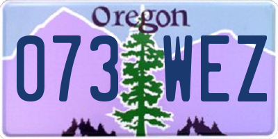 OR license plate 073WEZ