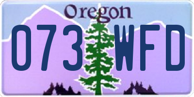 OR license plate 073WFD
