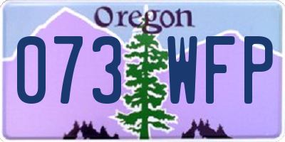 OR license plate 073WFP