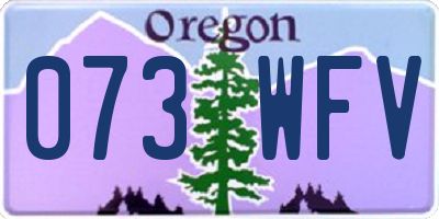 OR license plate 073WFV