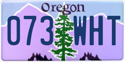 OR license plate 073WHT