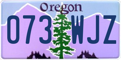OR license plate 073WJZ