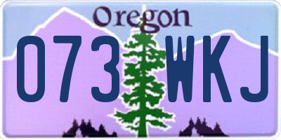 OR license plate 073WKJ