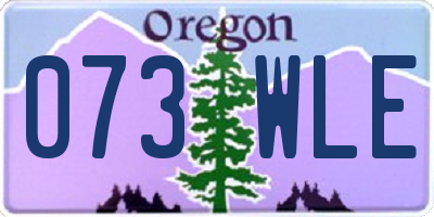 OR license plate 073WLE