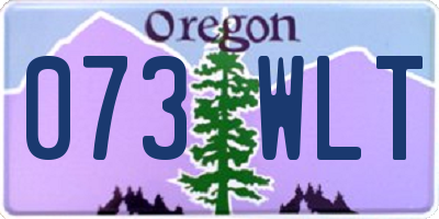 OR license plate 073WLT