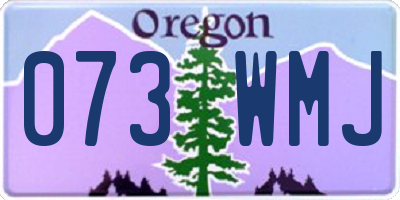 OR license plate 073WMJ