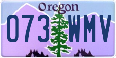 OR license plate 073WMV