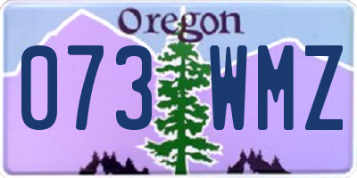OR license plate 073WMZ