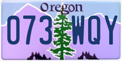 OR license plate 073WQY