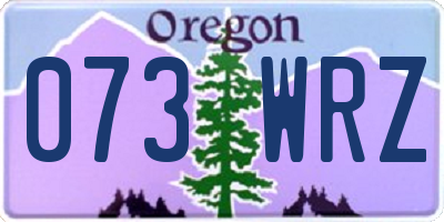 OR license plate 073WRZ