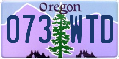 OR license plate 073WTD