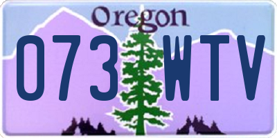 OR license plate 073WTV
