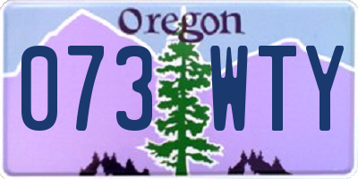 OR license plate 073WTY