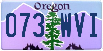OR license plate 073WVI