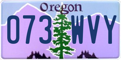 OR license plate 073WVY