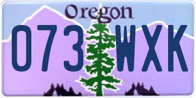OR license plate 073WXK