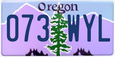 OR license plate 073WYL