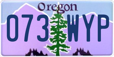 OR license plate 073WYP