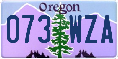 OR license plate 073WZA