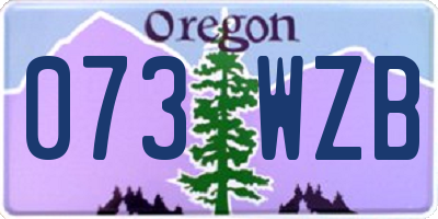 OR license plate 073WZB