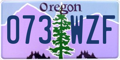 OR license plate 073WZF