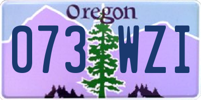 OR license plate 073WZI
