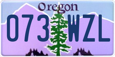 OR license plate 073WZL