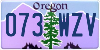 OR license plate 073WZV