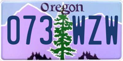 OR license plate 073WZW