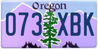 OR license plate 073XBK
