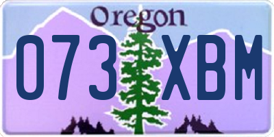 OR license plate 073XBM