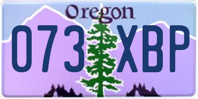 OR license plate 073XBP