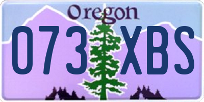 OR license plate 073XBS