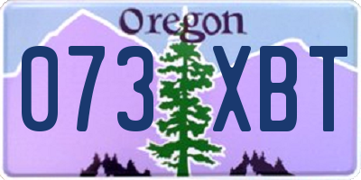 OR license plate 073XBT