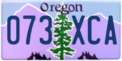 OR license plate 073XCA