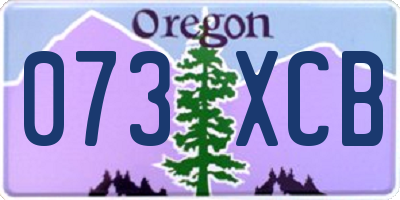 OR license plate 073XCB